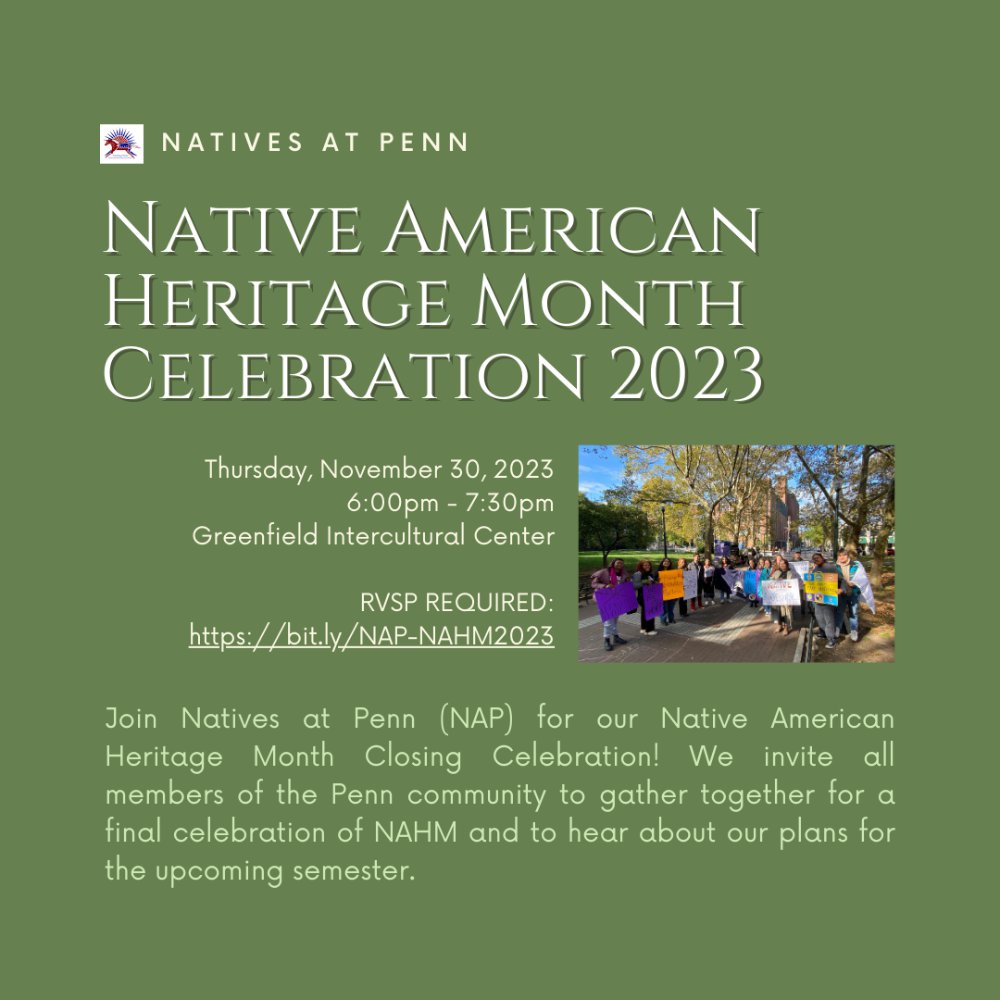 An image for Native American Heritage Month Celebration 2023