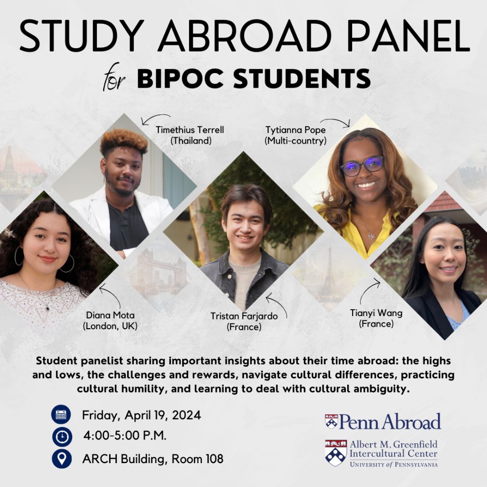 An image for Study Abroad Panel for BIPOC Students