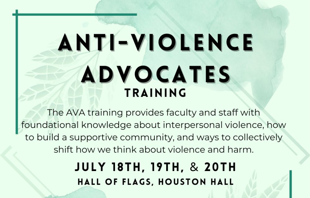 An image for Anti-Violence Advocates (AVA) Training
