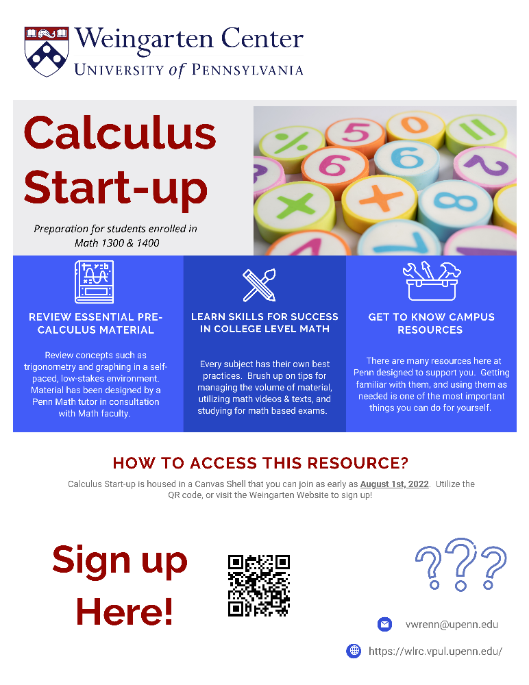 An image for Calculus Start-Up
