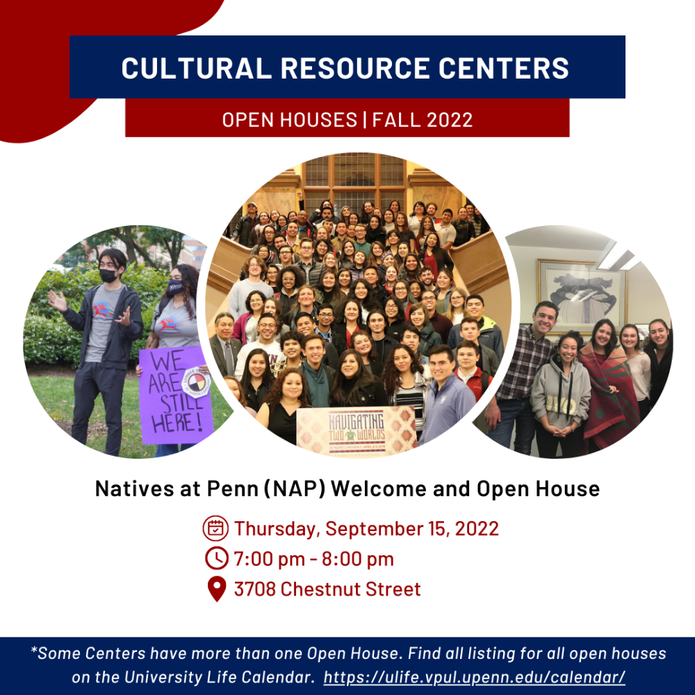 An image for Natives at Penn Welcome and Open House