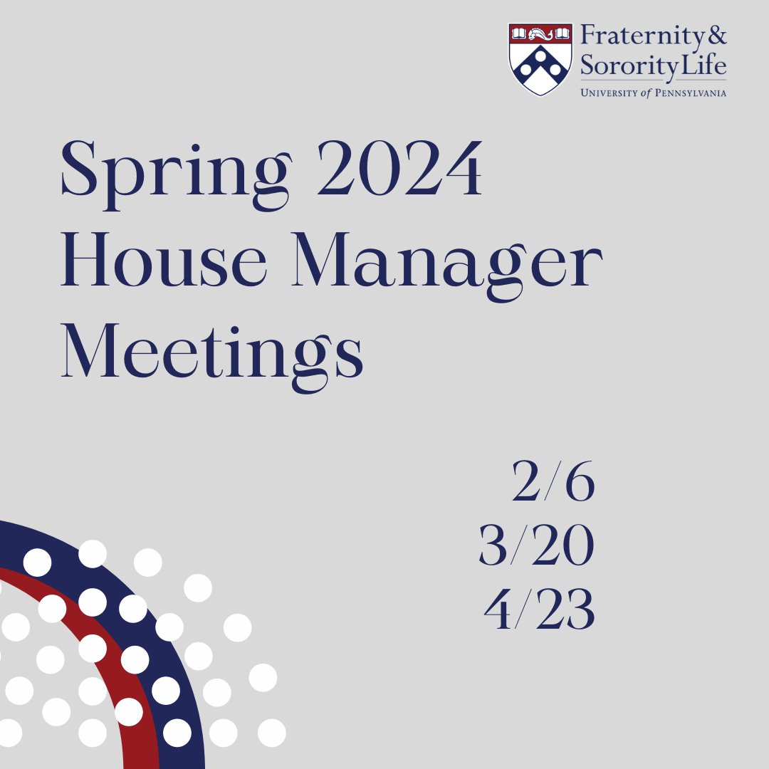 An image for House Manager Meeting