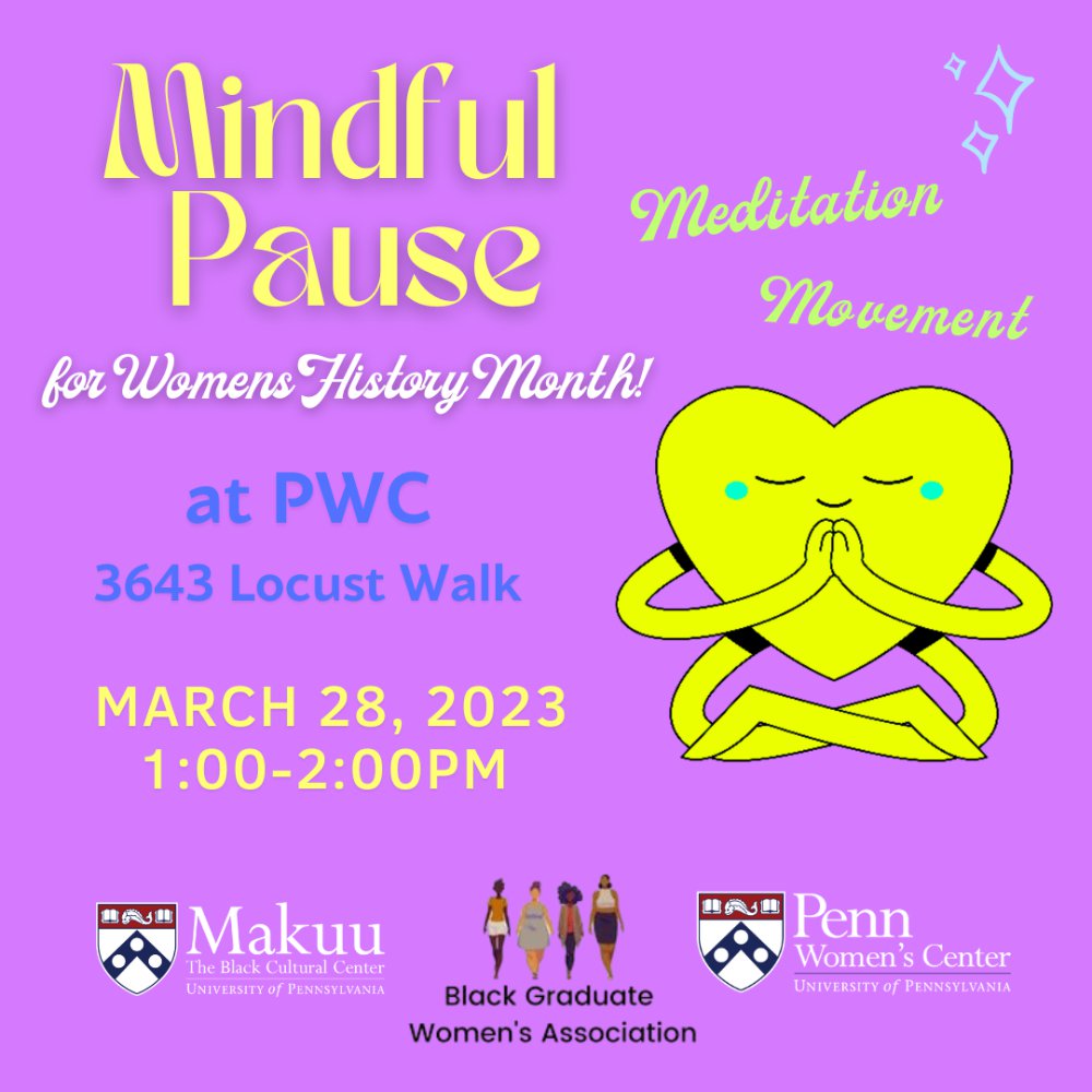 An image for Mindful Pause: Womens History Month Edition at PWC
