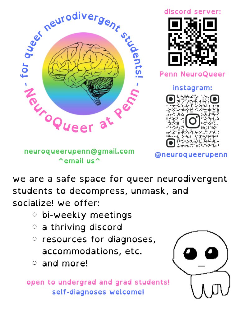 An image for NeuroQueer at Penn (NQP) Bi-Weekly Meeting