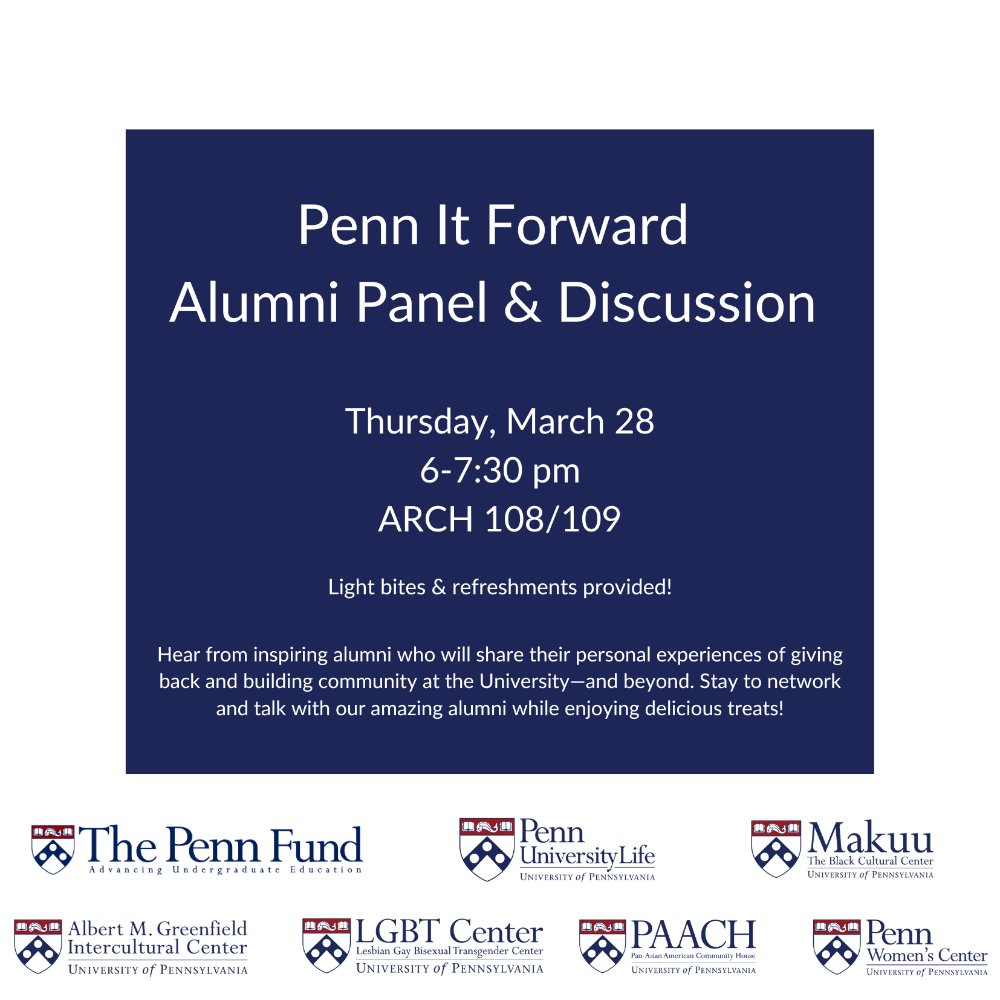 An image for Penn It Forward - Alumni Panel & Discussion