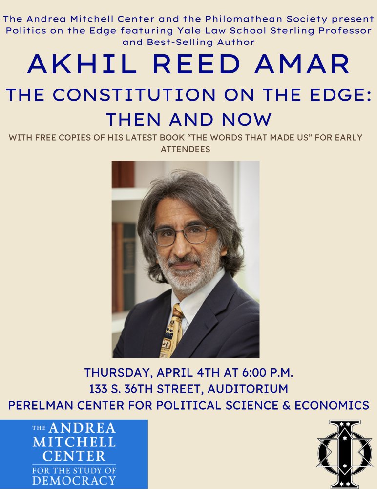 An image for Akhil Reed Amar: The Constitution on the Edge: Then and Now