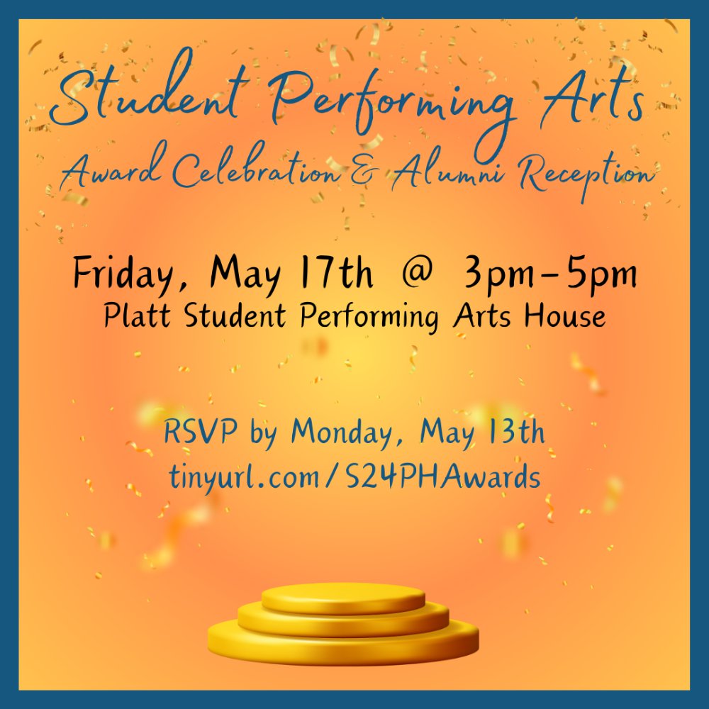 An image for Student Performing Arts Award Celebration & Alumni Reception