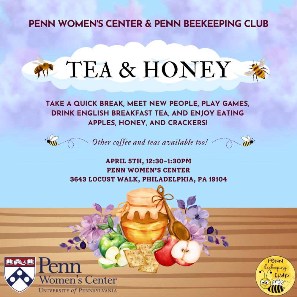 An image for Friday Tea & Honey with Penn Beekeeping Club