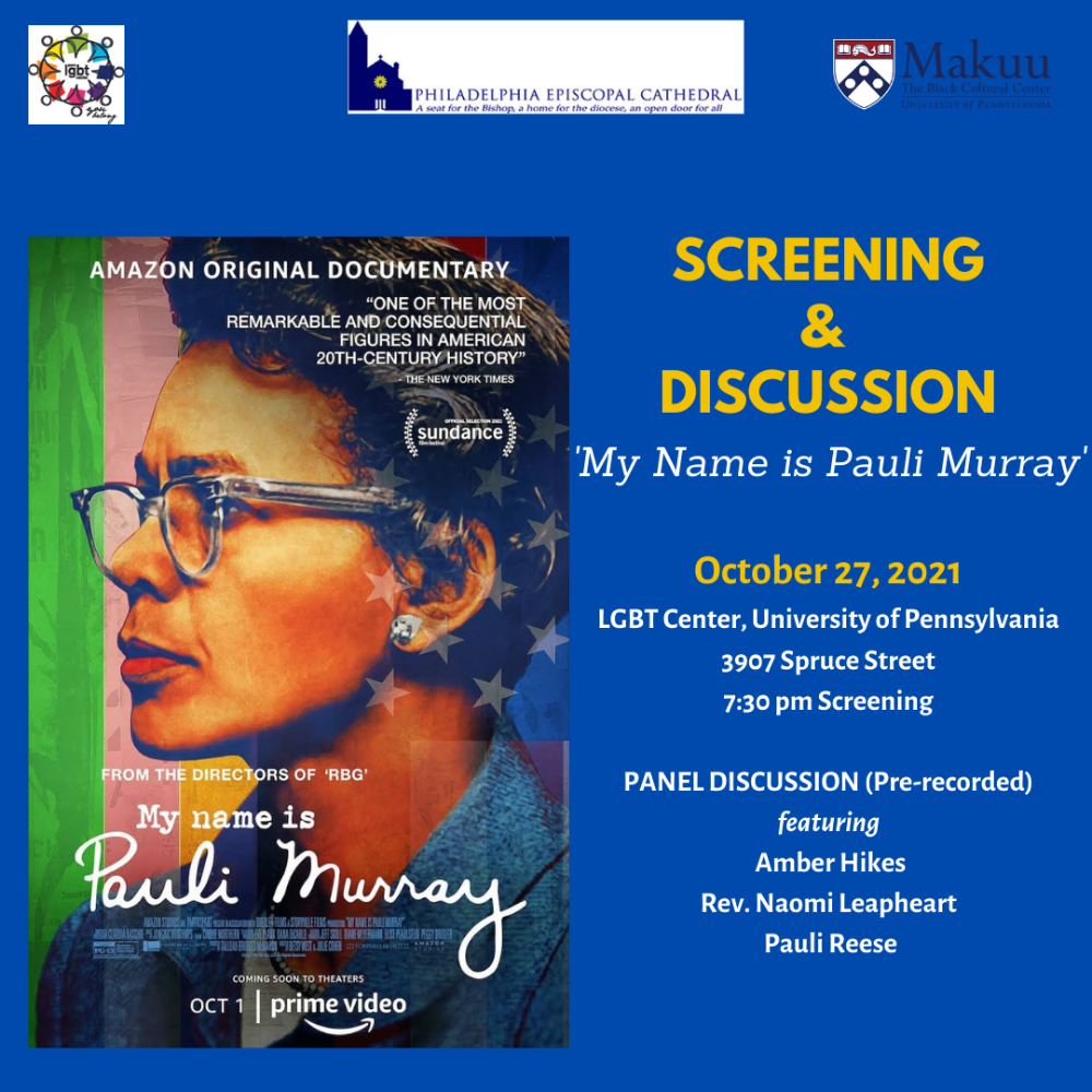 An image for Screening & Discussion of 'My Name is Pauli Murray'