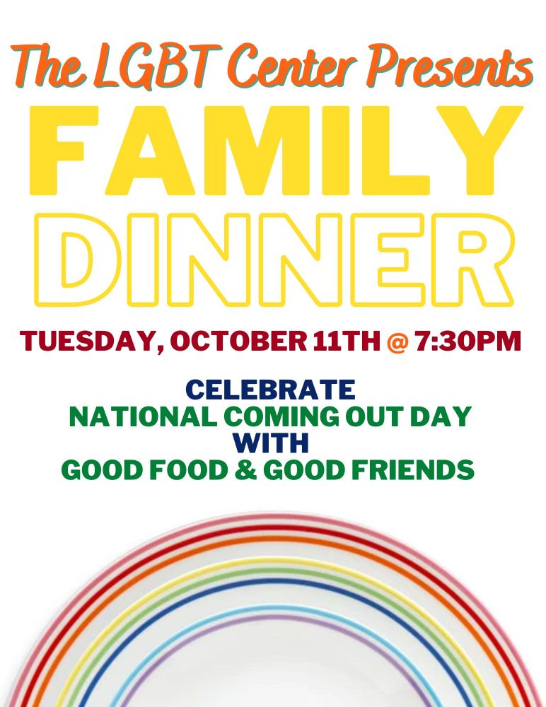 An image for Family Dinner: National Coming Out Day Edition