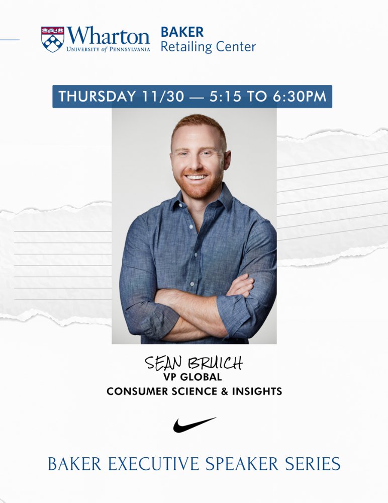 An image for Baker Executive Speaker Series: Sean Bruich- Nike